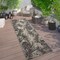 World Rug Gallery Tropical Leaves Indoor/Outdoor Runner Rug 2' x 7' Gray 8012GRAY2X7 - alternate 5